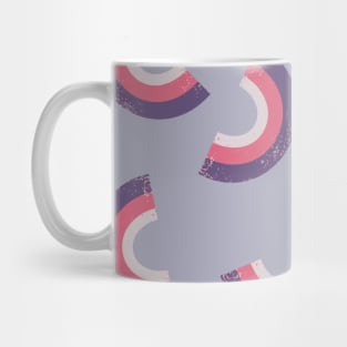 Pink and Purple Rainbow Pattern Mug